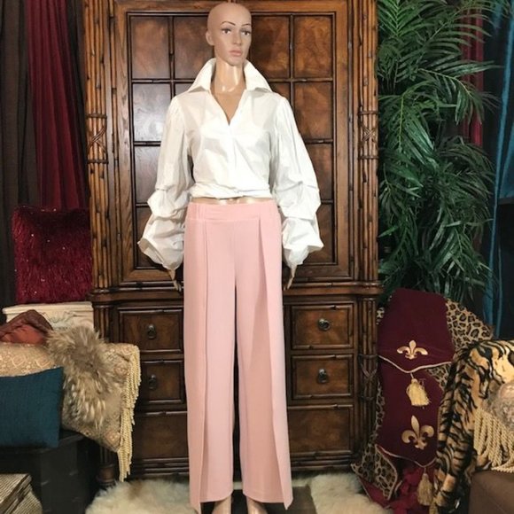 Antthony Original Petal Pink Flow Away Front Stretch Crepe Pant - Picture 3 of 10